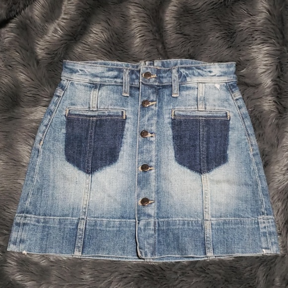 Denim high waisted skirt - Picture 1 of 3